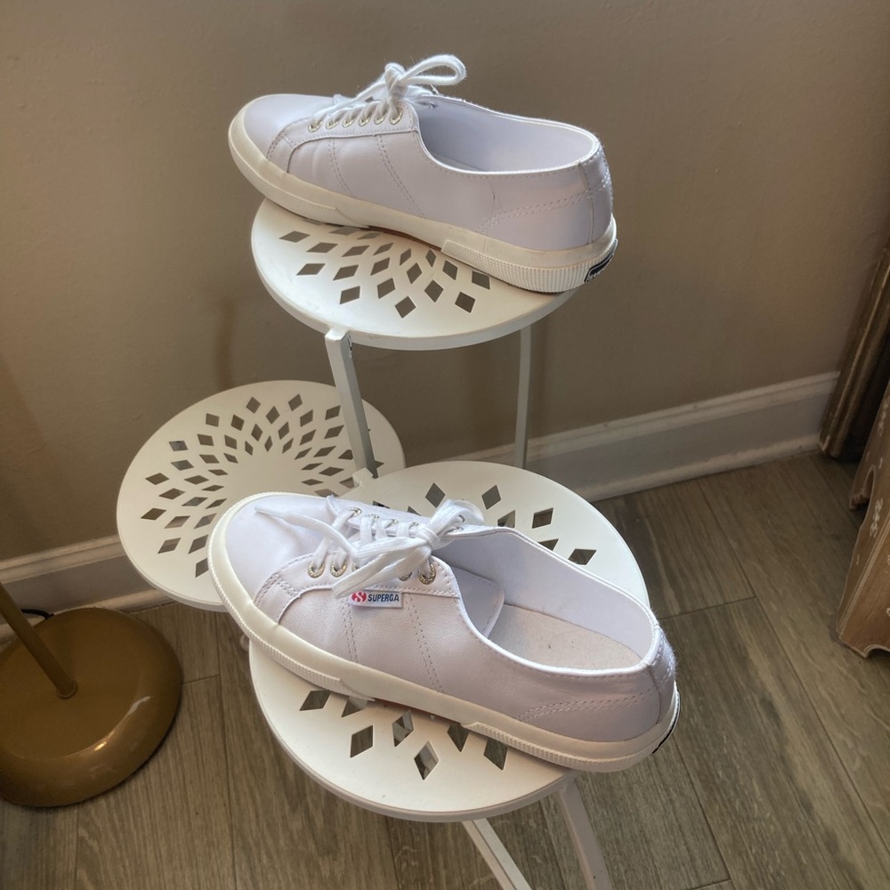 Superga Low-Top Leather Sneakers 39 - Picture 10 of 11